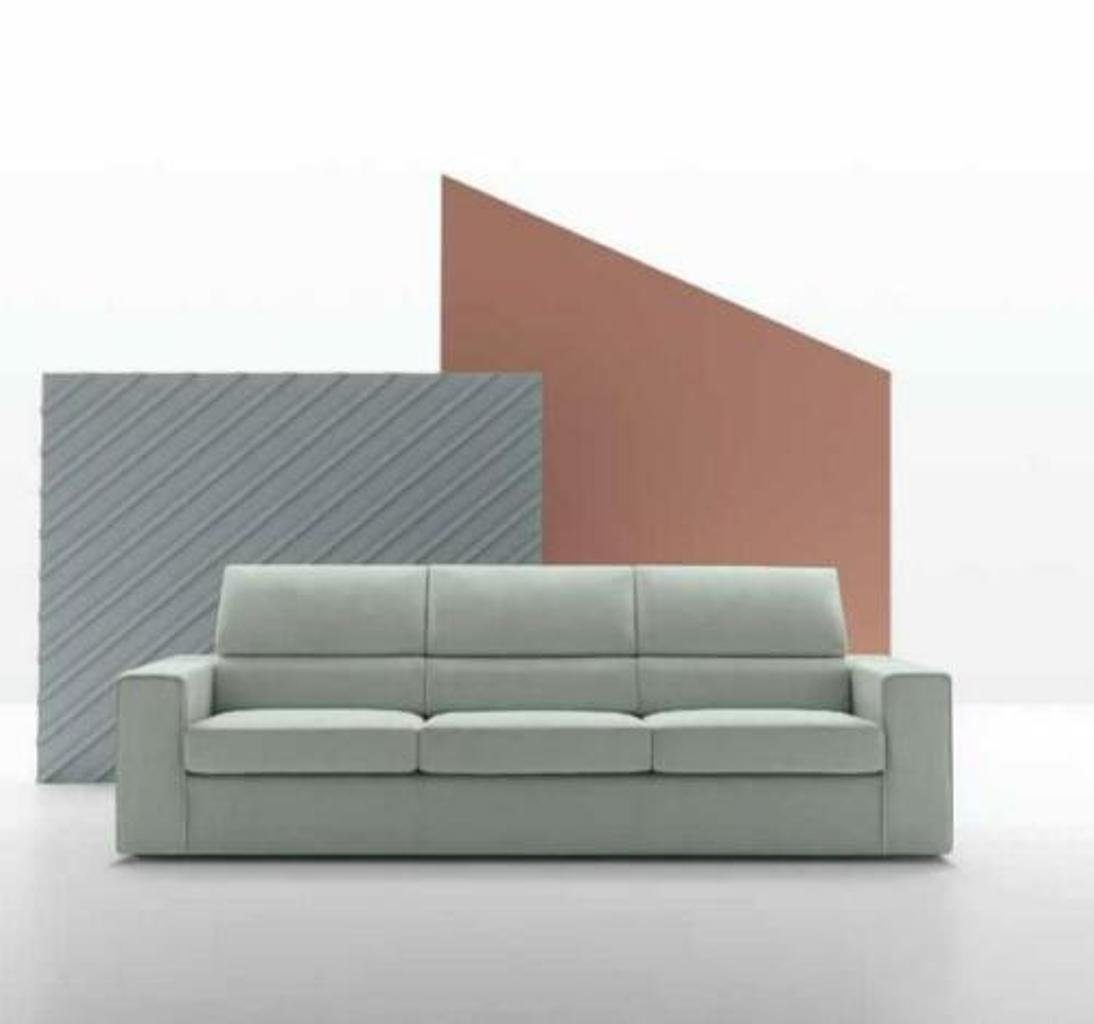 JVmoebel 3-Sitzer Modern Luxus Design Sofa 3 Sitzer Möbel Polster Hellgrün Textil, Made in Europe