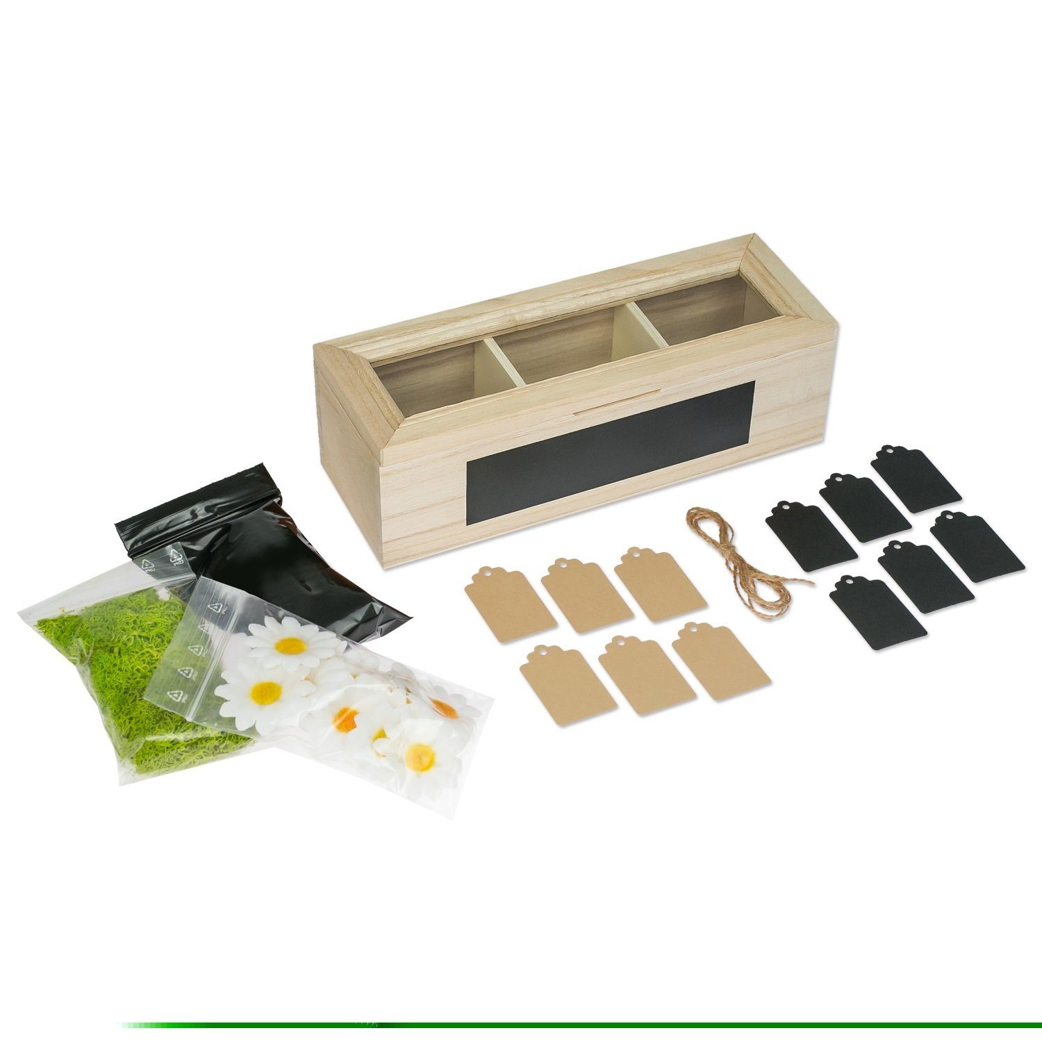SURPRISA Geschenkbox Schotter Schatulle - kreative Verpackung für Geldgeschenke, Geschenkbox mit 3 Fächern zum Geburtstag, Abitur oder zur Hochzeit – Bild 4 von 5