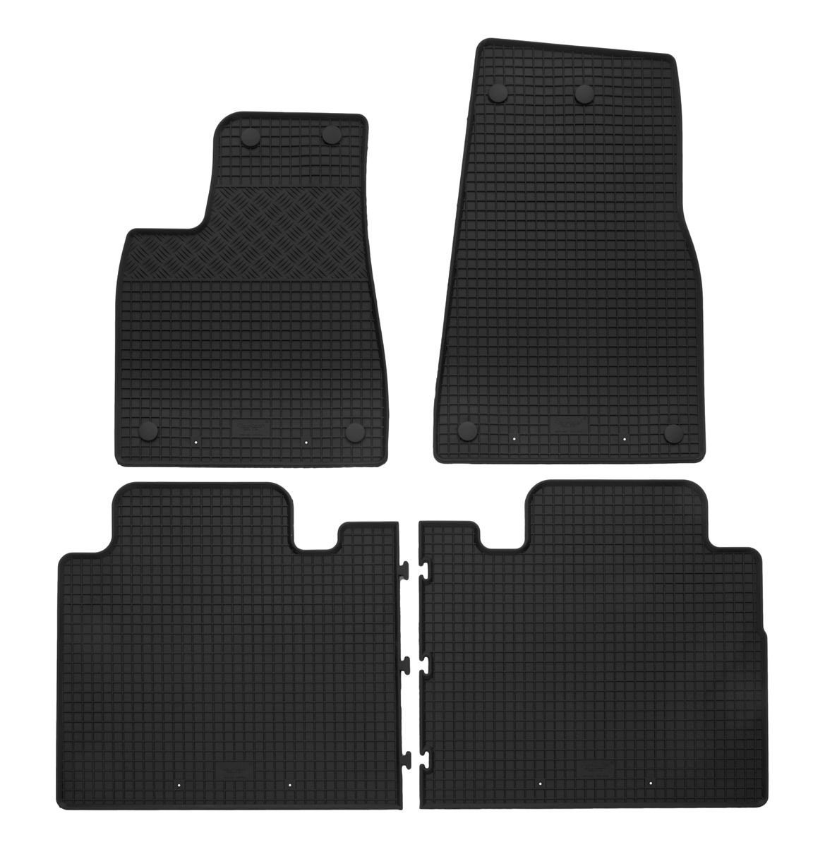 AZUGA Auto-Fußmatten Gummi-Fußmatten passend für Tesla Model X ab 2015, für Tesla Model X SUV