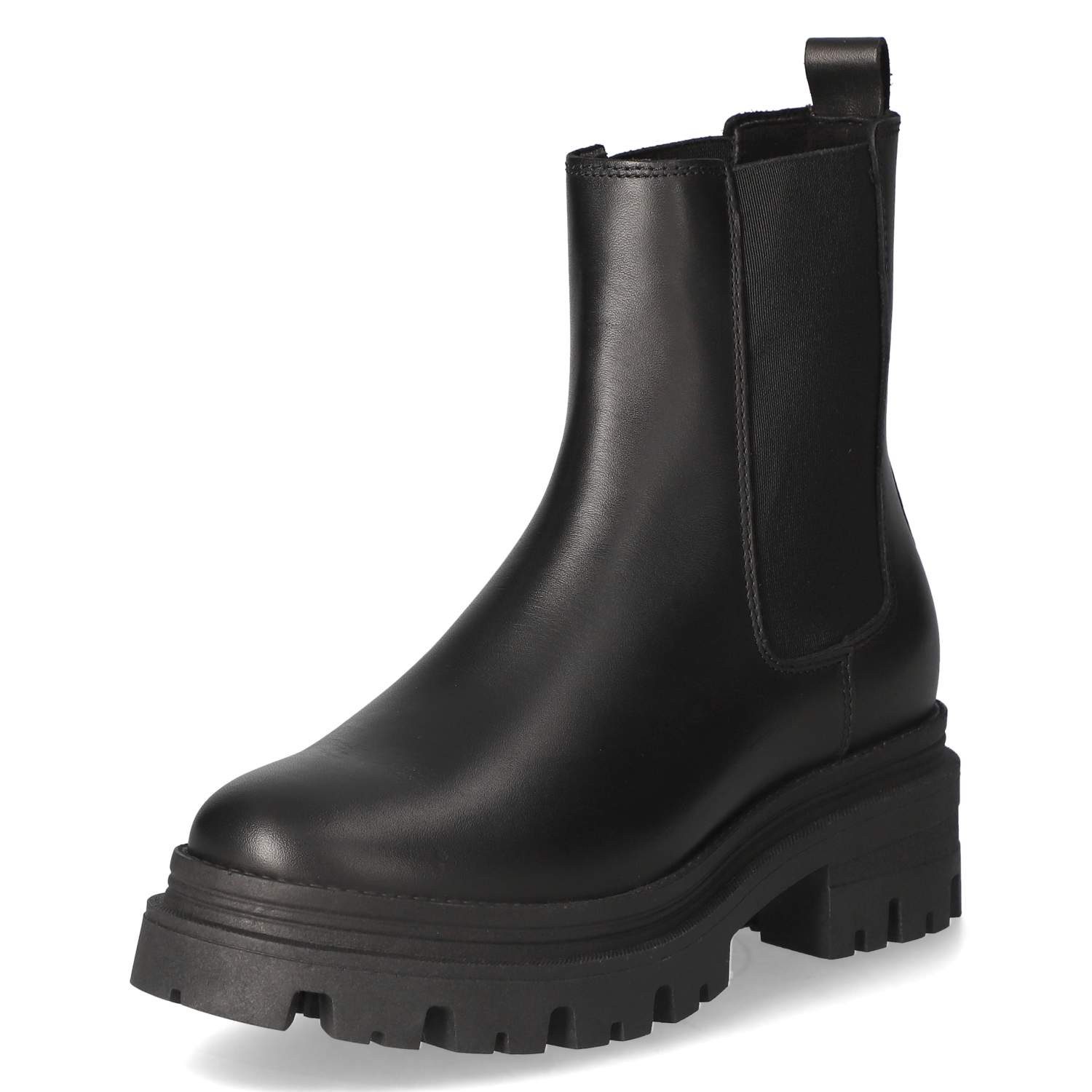 Tamaris Tamaris 1-25404-41/003 Damen Glattleder schwarz Schlupfstiefel günstig online kaufen