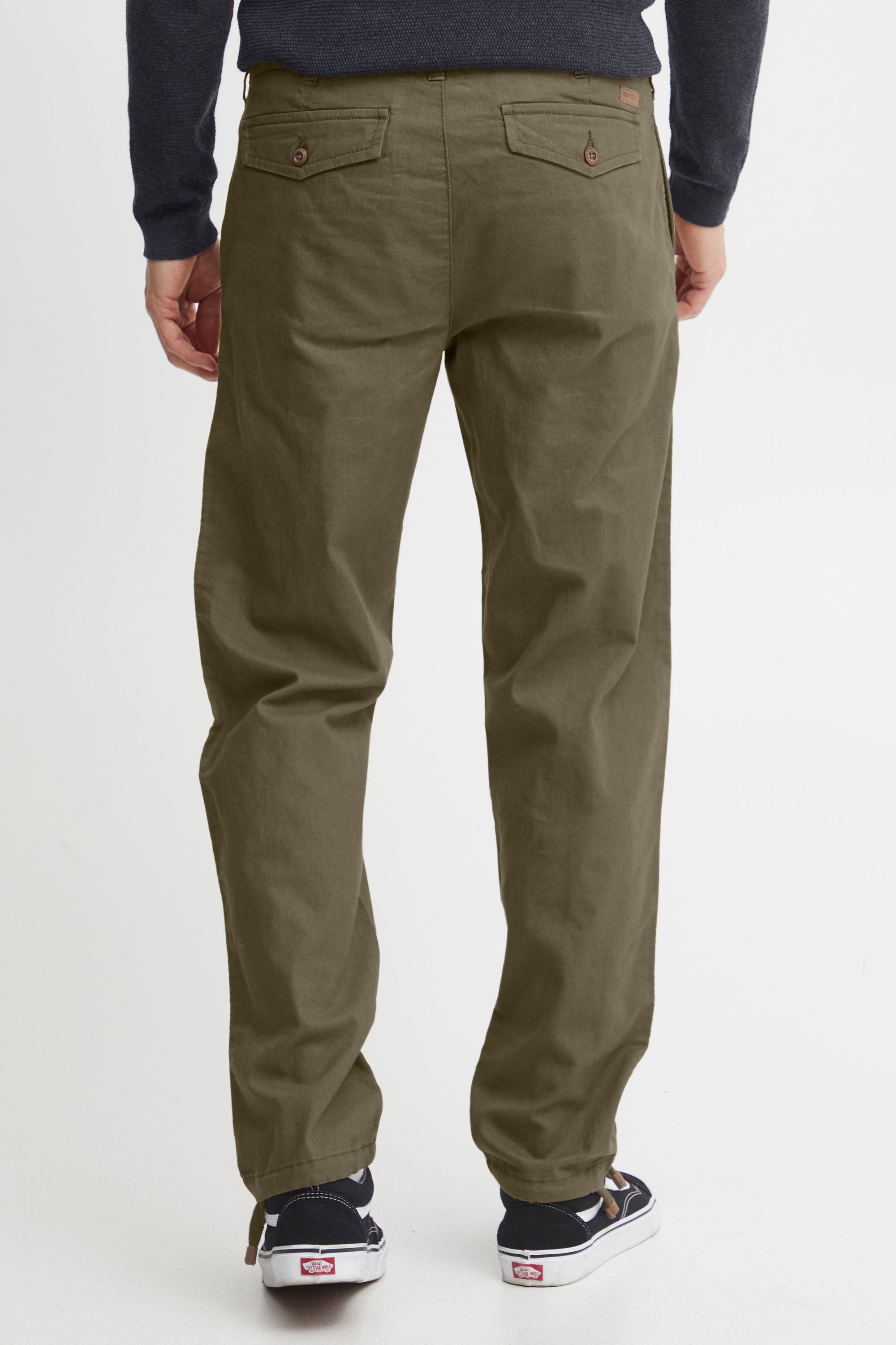 Indicode Leinenhose IDIves Lange Hose mit Tunnelzug am Bund