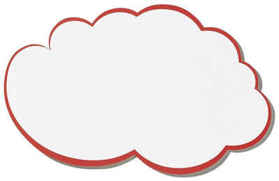 FRANKEN Schutzfolie FRANKEN Moderationskarte Wolke, 420 x 250 mm, weiß mit