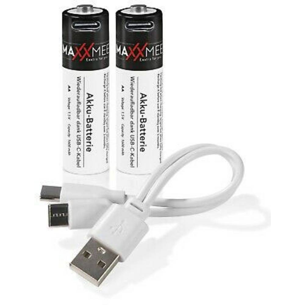 MAXXMEE »Mignon-Akkus mit USB-C-Anschluss« Akku, Mignon (AA)-Akku online  kaufen | OTTO