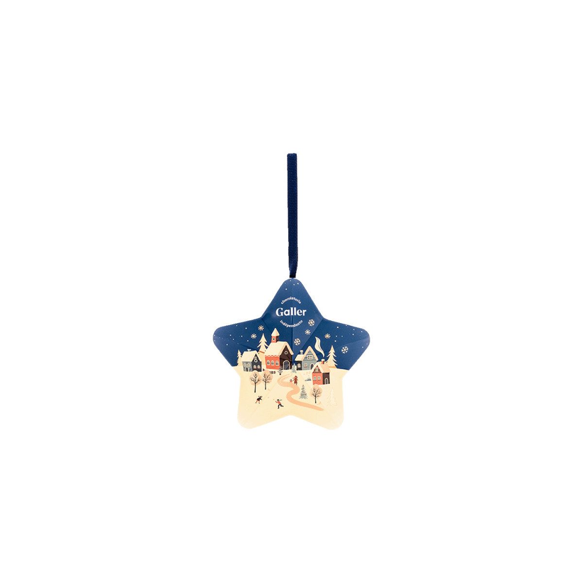Galler Schokolade Festliches Set mit Schokoladenpralinen Galler Christmas Star, 8 Stk.