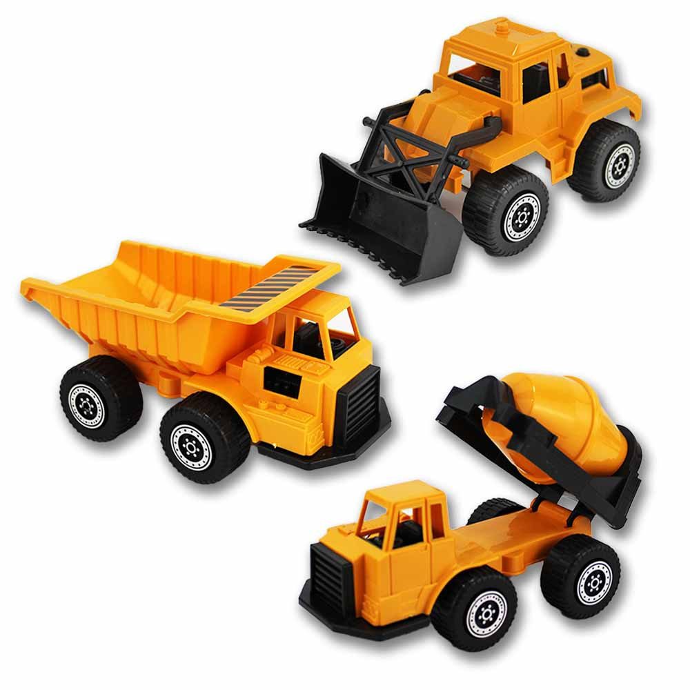 BEMIRO Spielzeug-Auto Kinder Baufahrzeuge Spielzeug - ca. 19 cm, (einzeln)