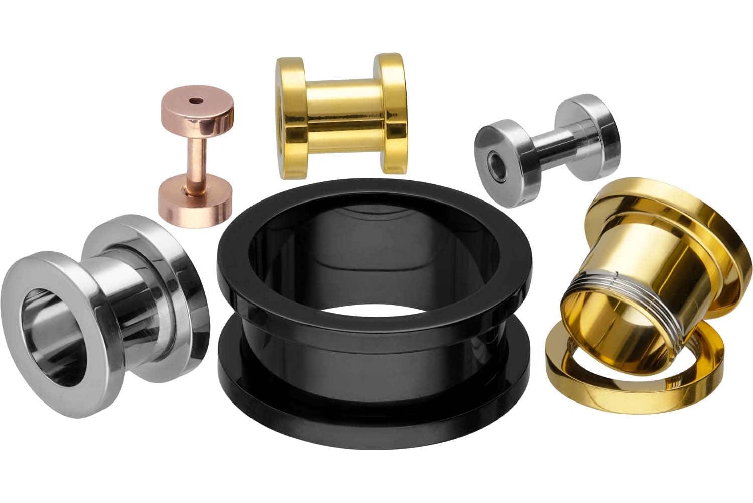 PIERCINGLINE Plug Chirurgenstahl Tunnel (Tunnels, 1-tlg)