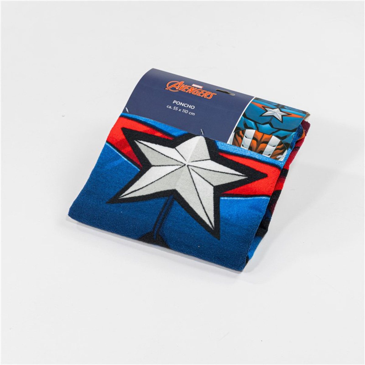 The AVENGERS Badeponcho Captain America Poncho Badetuch Kapuzenponcho für Kinder