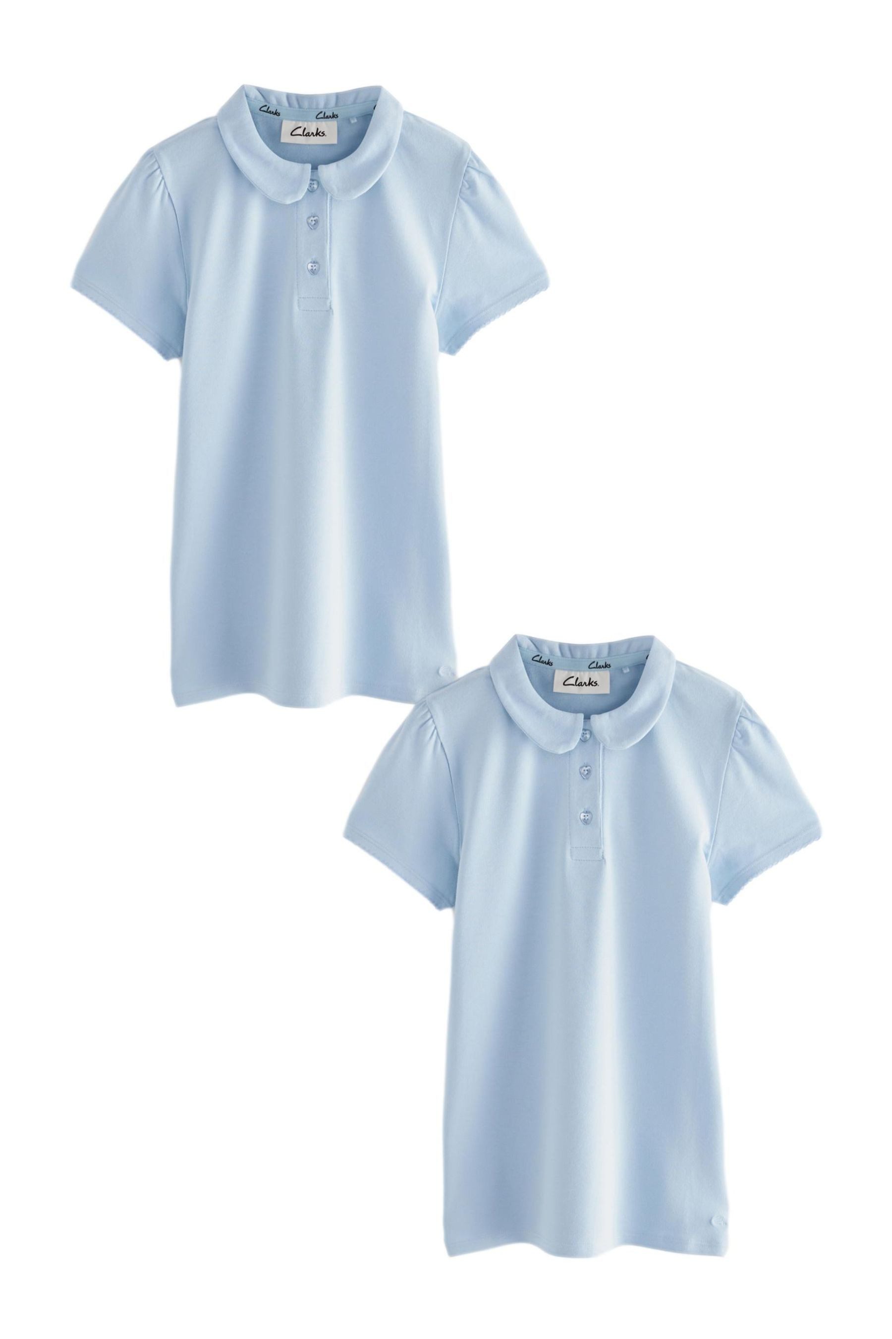 Poloshirt Clarks Kurzarm-Poloshirts für Mädchen im 2er-Pack