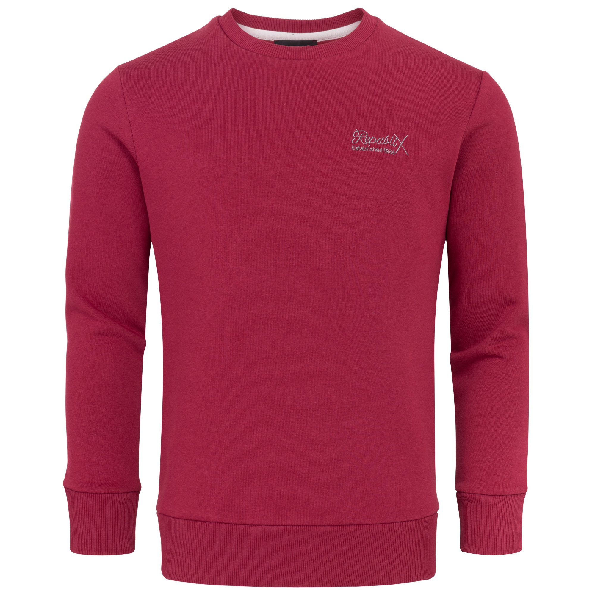REPUBLIX Sweatshirt WYATT Herren Basic College Pullover Sweatjacke Hoodie