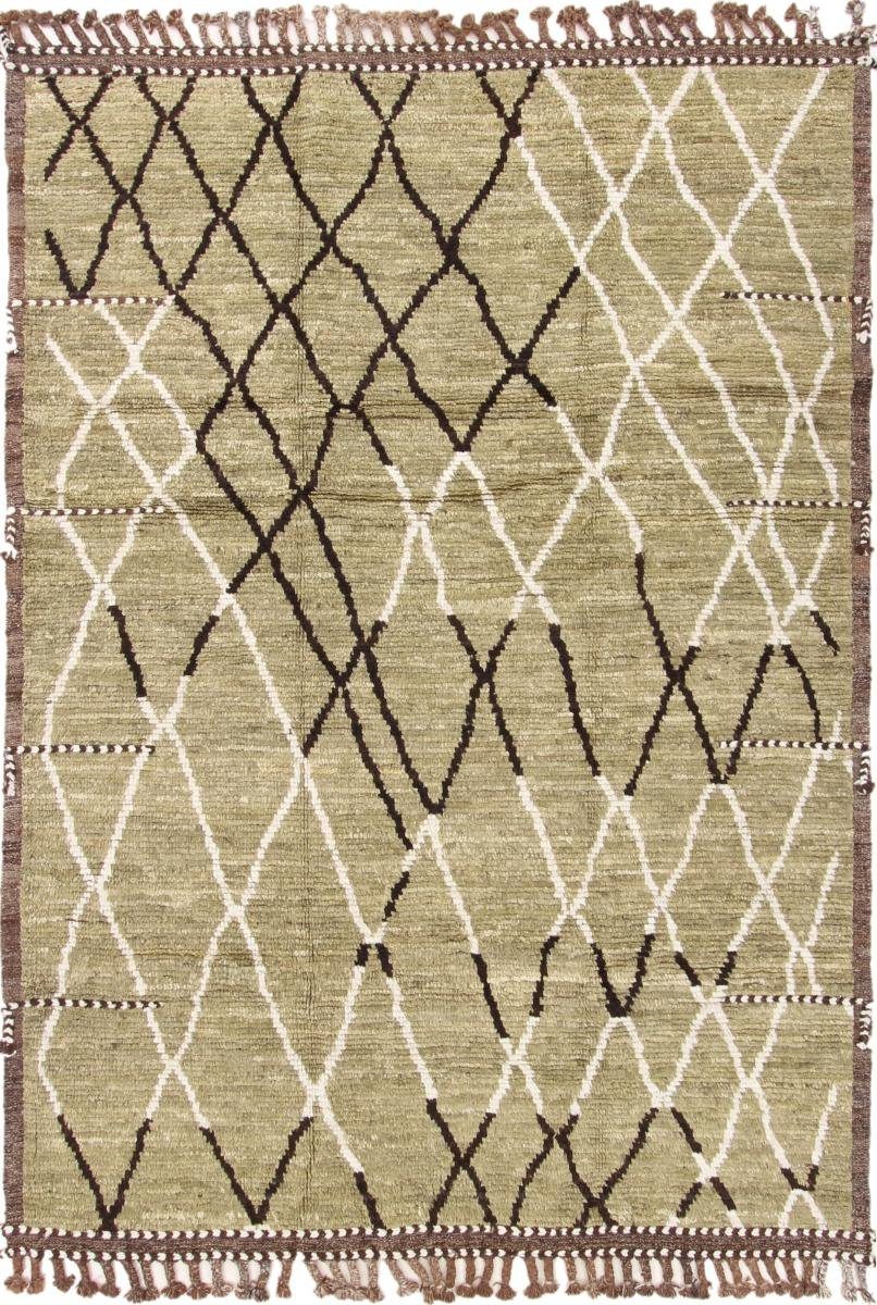 Moderner 20 rechteckig, Handgeknüpfter Orientteppich, mm Atlas Nain Orientteppich Berber 178x246 Maroccan Trading, Höhe: