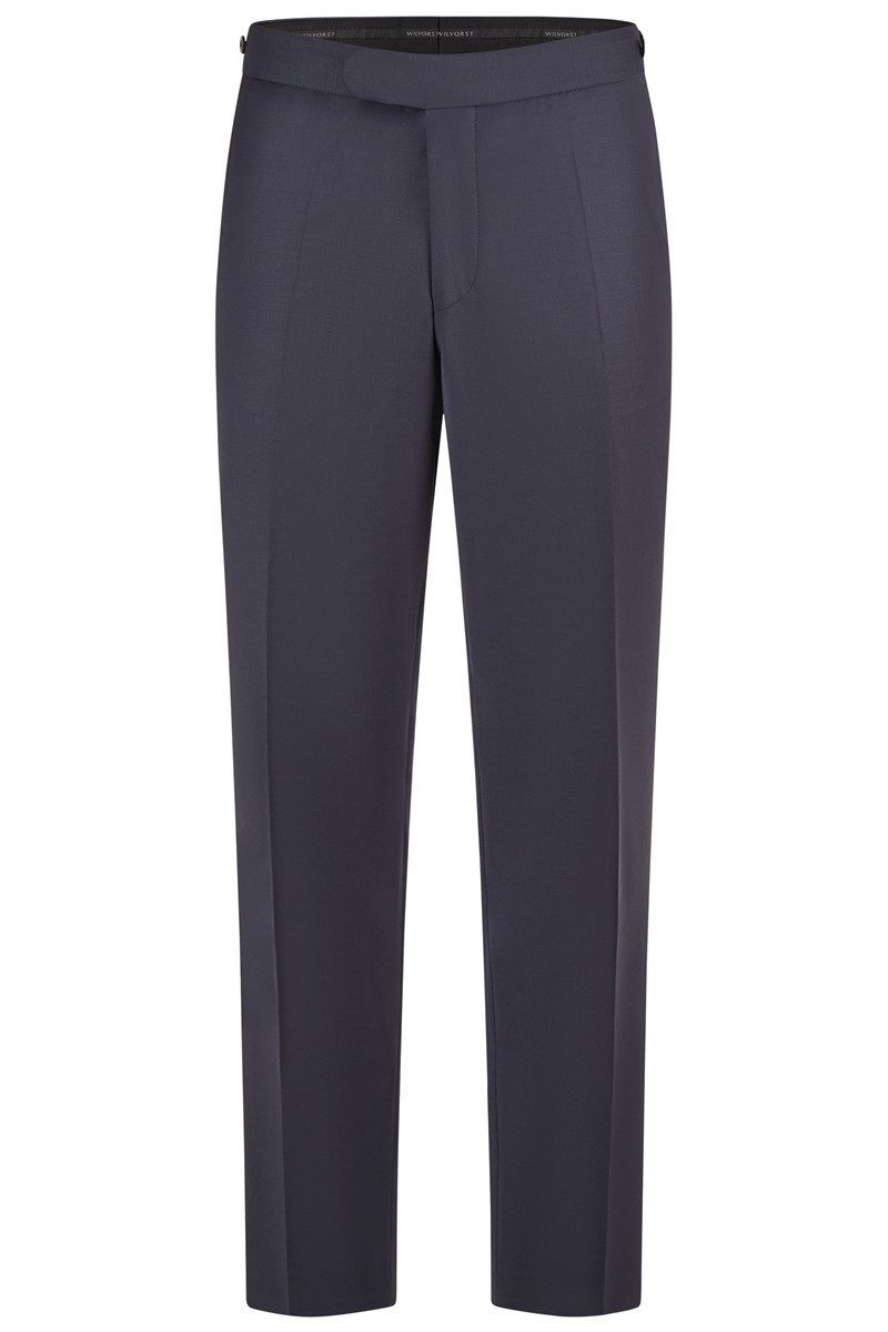 Wilvorst Anzughose Wilvorst CLASSICs Herren Smokinghose Drop8 Blau