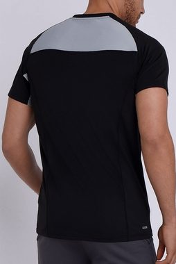 TCA Funktionsunterhemd TCA Herren Sportshirt Kurzarm Quickdry - Schwarz