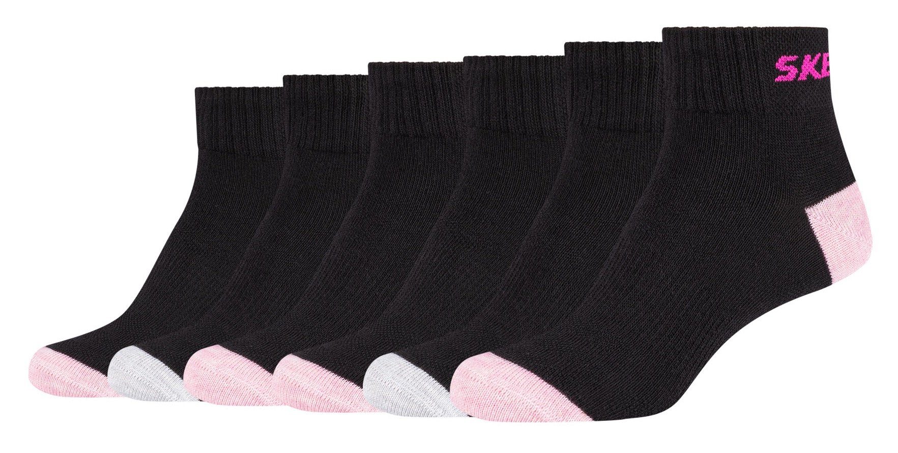 Skechers Socken (6-Paar) (6 Paar) mit Mesh-Ventilation System 6x schwarz