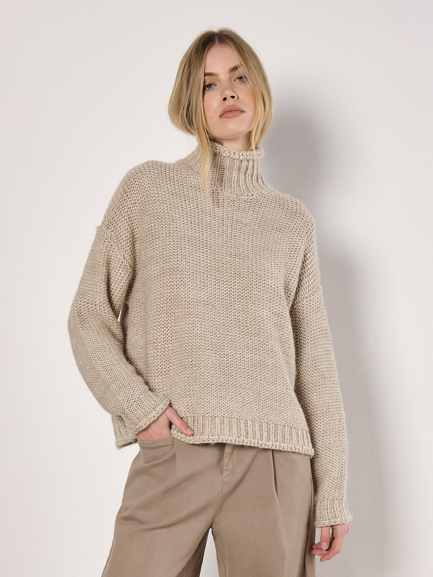 Apricot Strickpullover Grobstrick-Pullover in oversized Passform günstig online kaufen