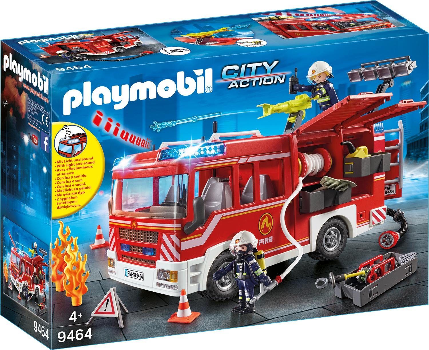 Playmobil® Konstruktions-Spielset Feuerwehr-Rüstfahrzeug (9464), City Action, Made in Germany