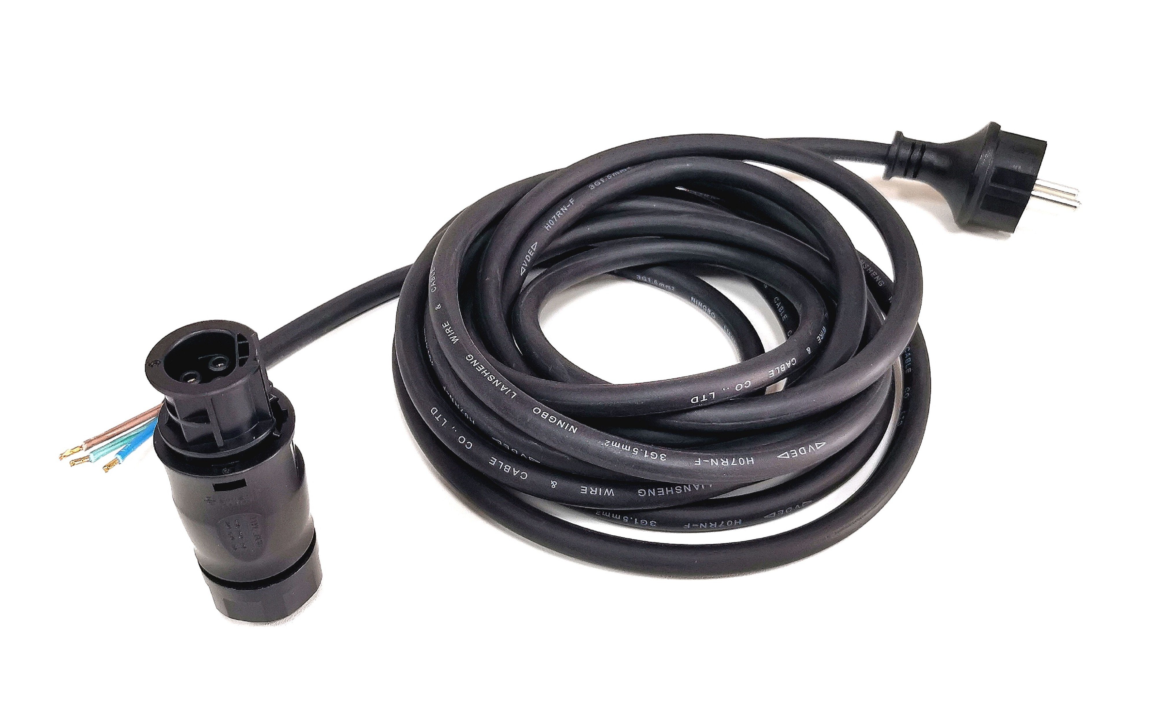 TRANGO Wechselrichter, (IP44 Schuko-Stecker inkl. Betteri BC01 Female Stecker, ST-0108-20M+F 20 Meter Gummikabel für Mikro-Wechselrichter), für Hoymiles Deye Envertech Huayu Bosswerk