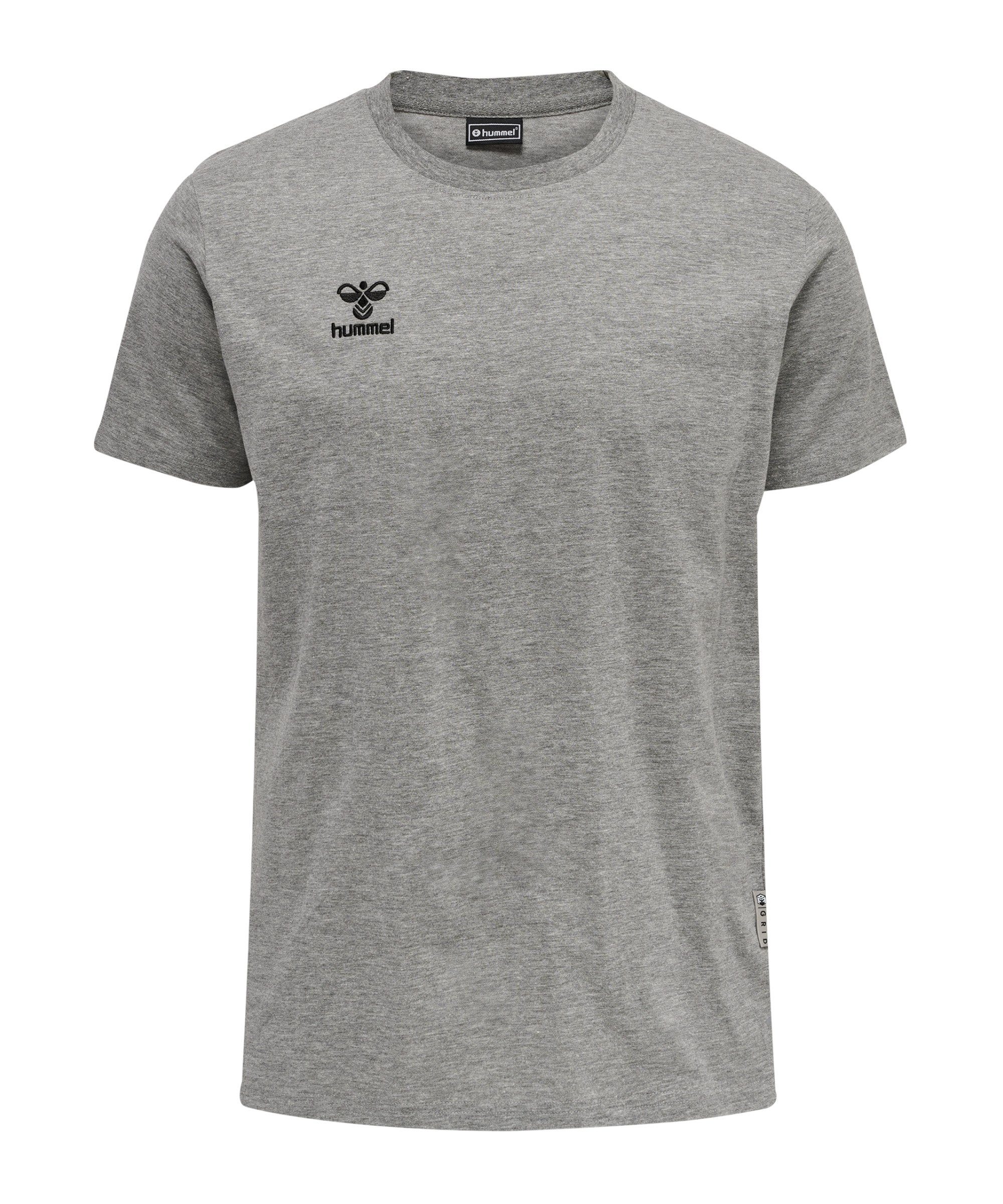 hummel T-Shirt Move Grid T-Shirt Beige default grau | T-Shirts