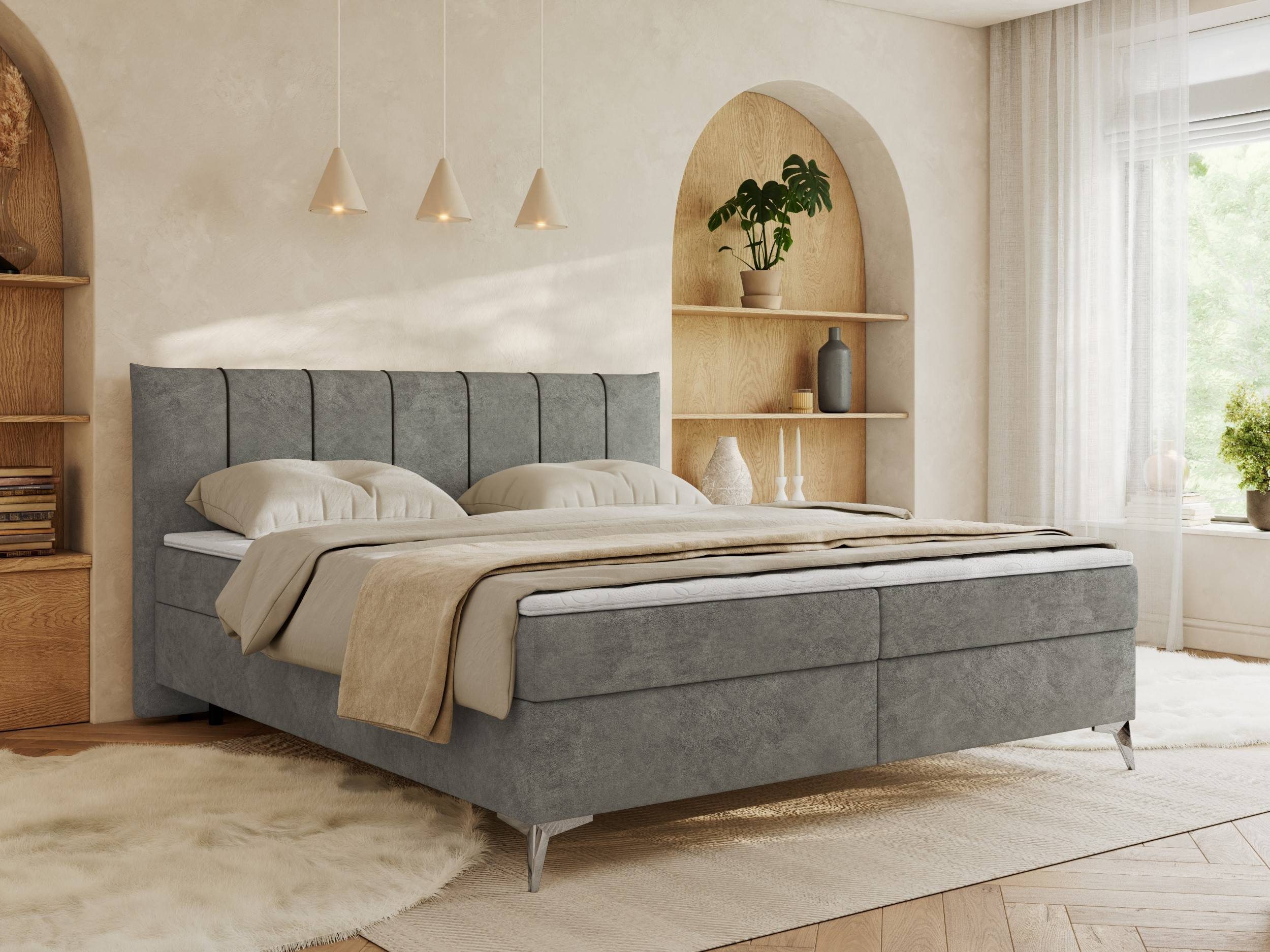 MKS MÖBEL Boxspringbett DRINEA (Set, Packung, günstig online kaufen