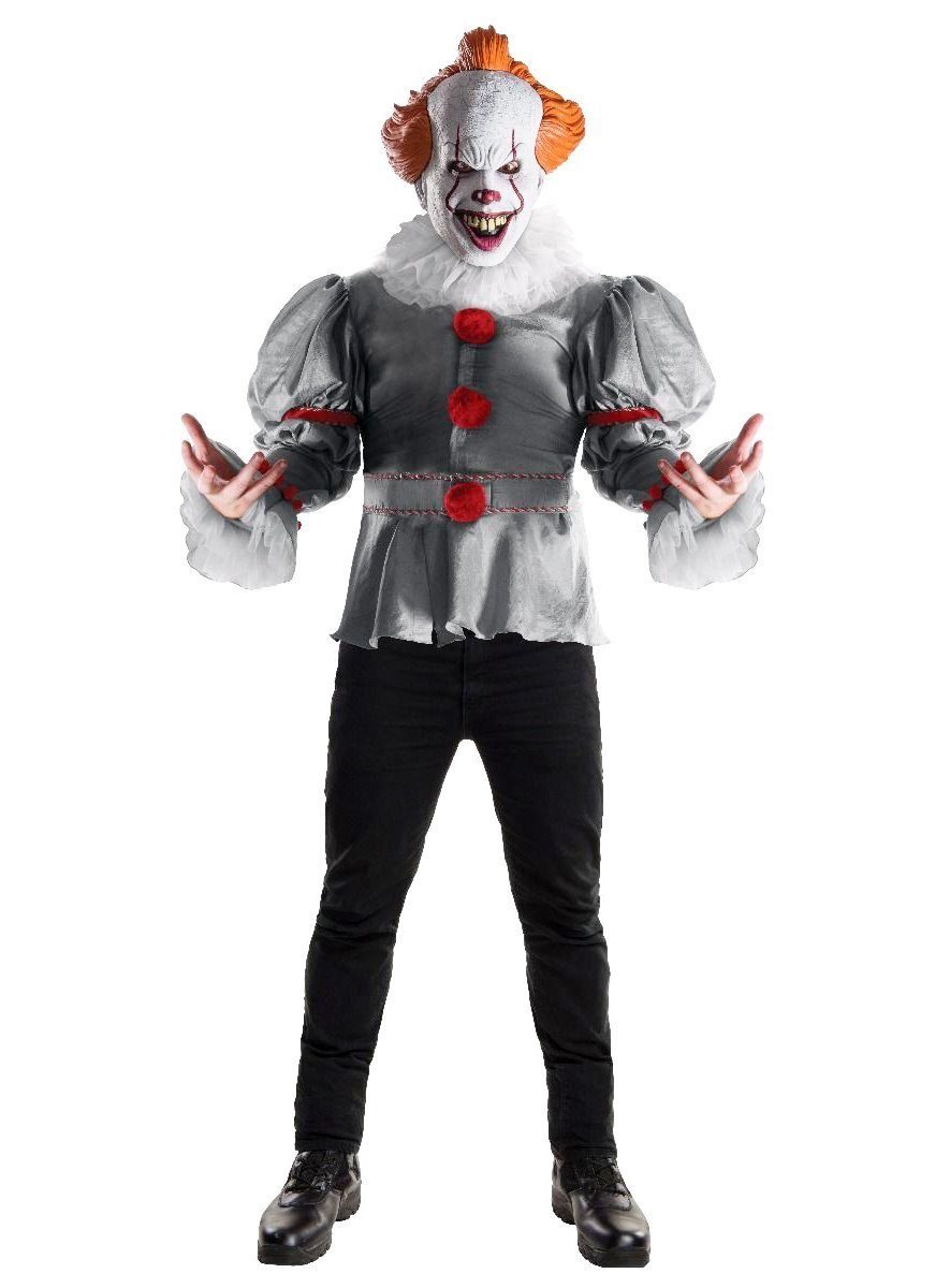 Clown-Kostüm Pennywise 2017 Horrorclown Halloween Kostüm Herren
