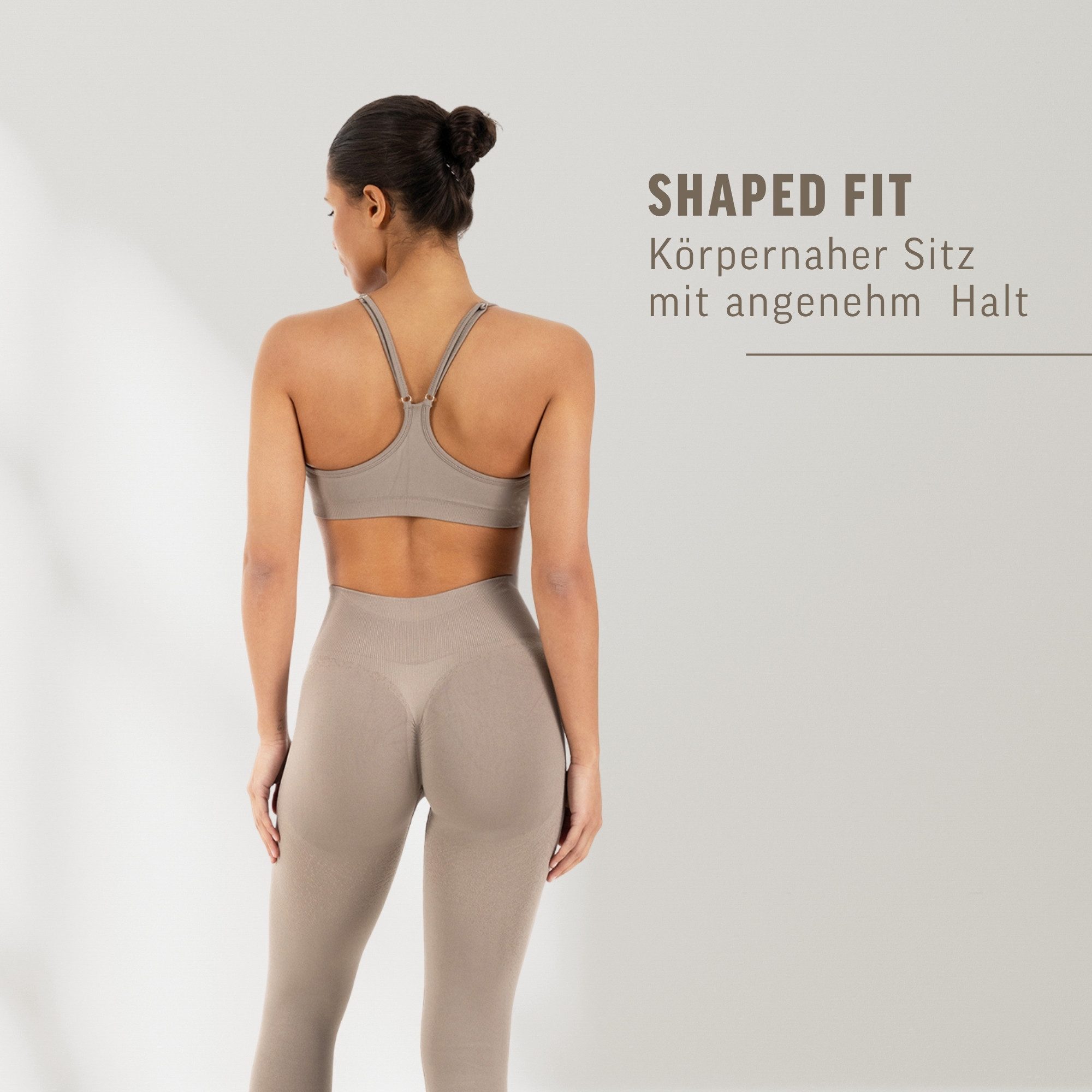 Smilodox Sport-BH Timea, Bustier Damen, Shaped Fit, Fitness Bra, Gym & Freizeit Racerback, Rippbund, elastisch, weiches Material, Stretch