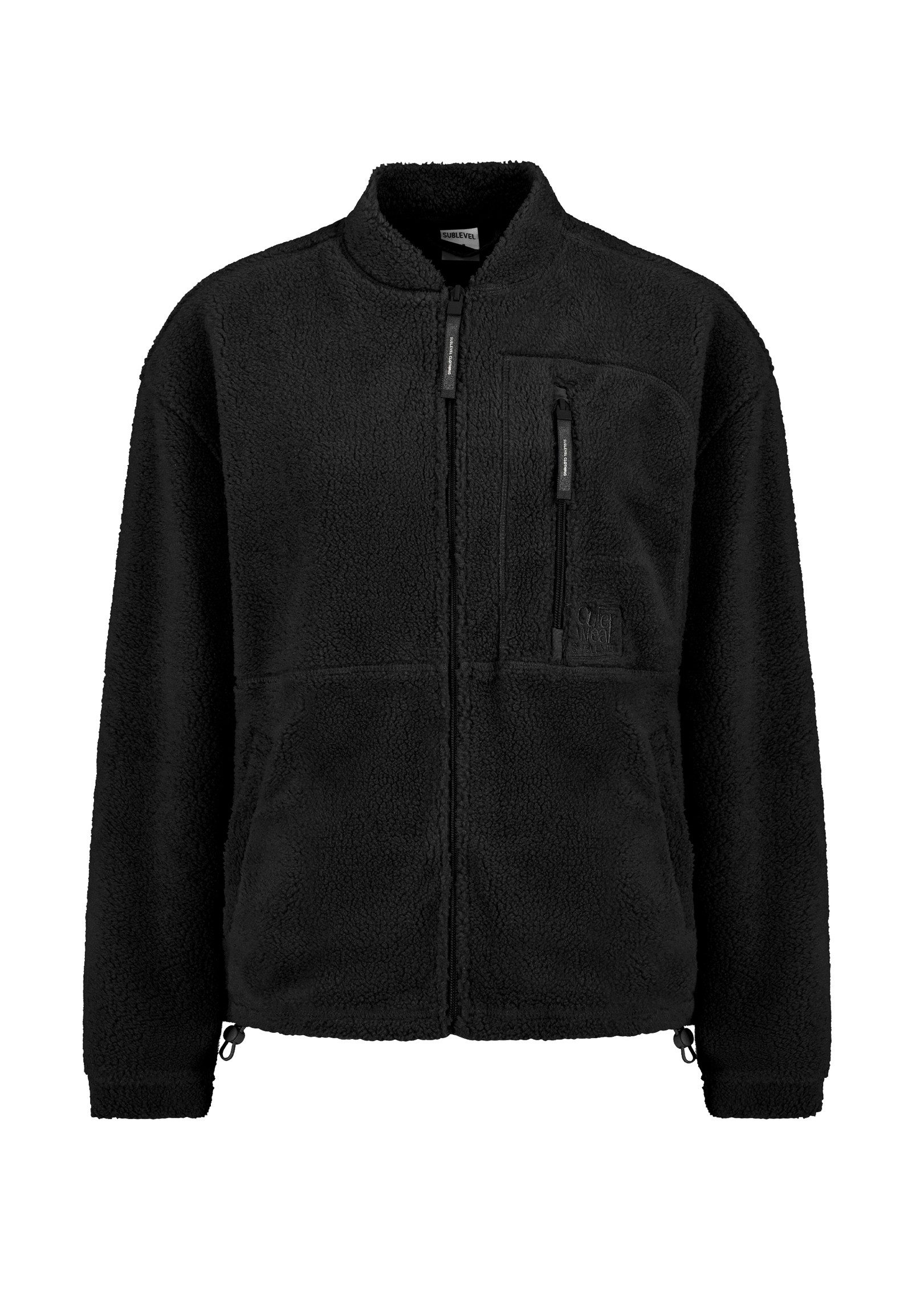 SUBLEVEL Fleecejacke Damen Kuscheljacke mit Leistentaschen Outdoorjacke Kus günstig online kaufen