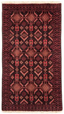 Hochflor-Läufer Belutsch Durchgemustert Rosso chiaro 176 x 101 cm, morgenland, rechteckig, Höhe: 8 mm, Handgeknüpft