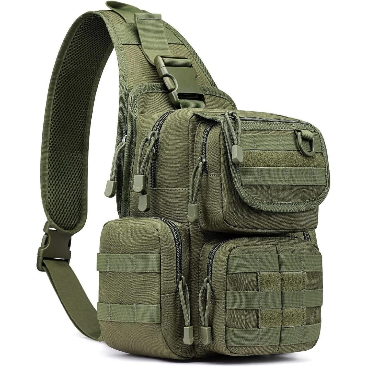 Umhängetasche Taktische Brusttasche Military Schultertasche Molle Armee Crossbody