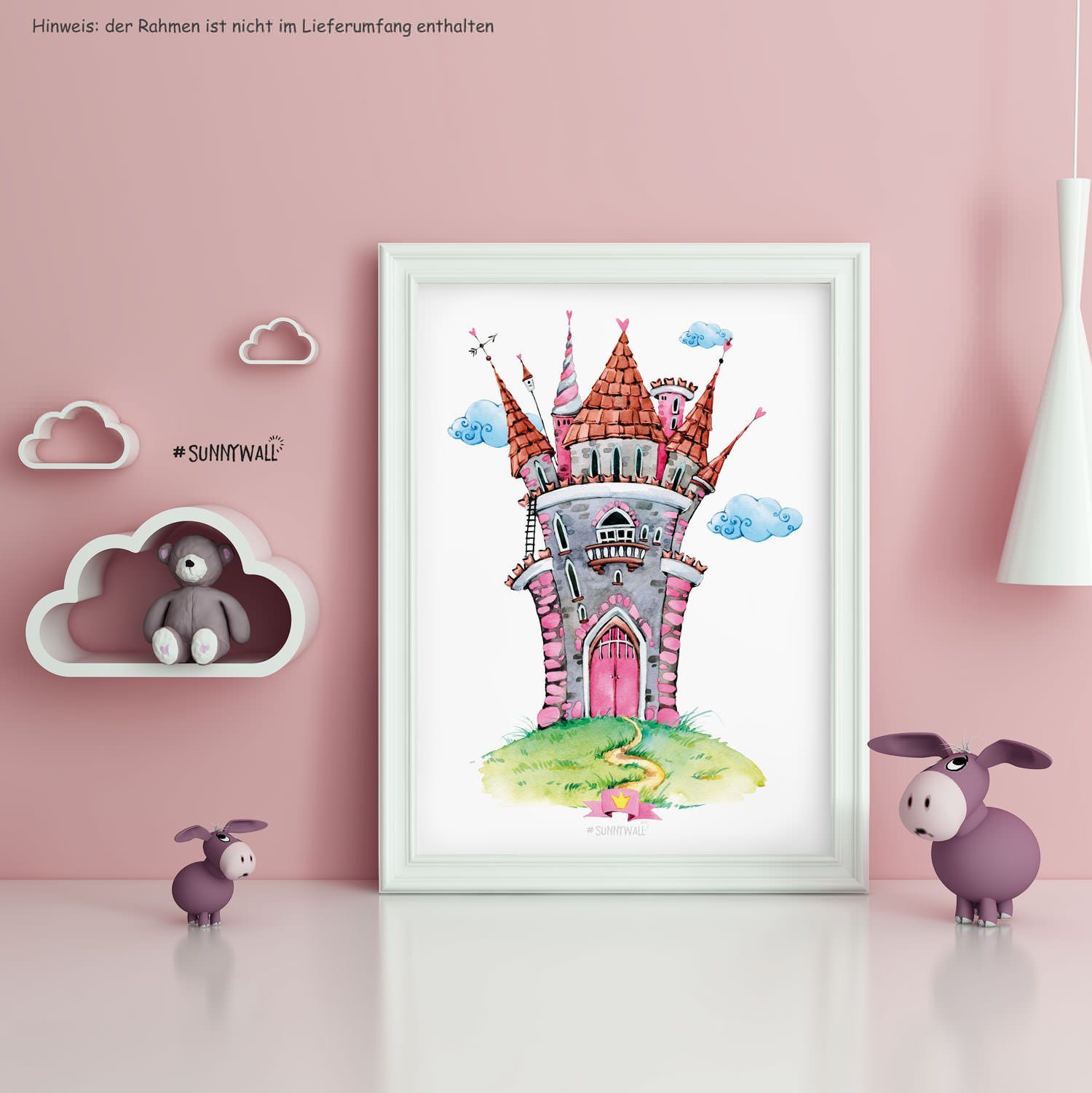 Sunnywall Poster Poster Kinderzimmer Prinzessin (3er Set), Prinzessin (Set, 3 St), ungerahmt