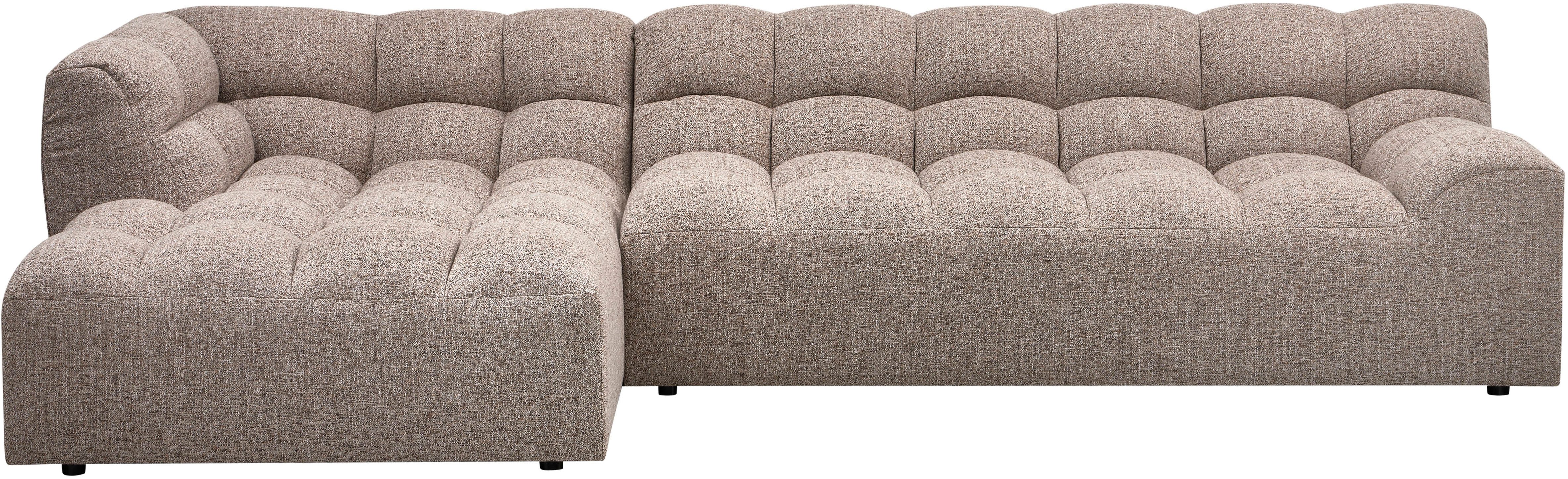 WOOOD Ecksofa Allure grobem Webmuster, H 79 x B 324 x D 165 cm, Tragkraft 400 kg, Hohe Verschleißfestigkeit, Pfleiglicht