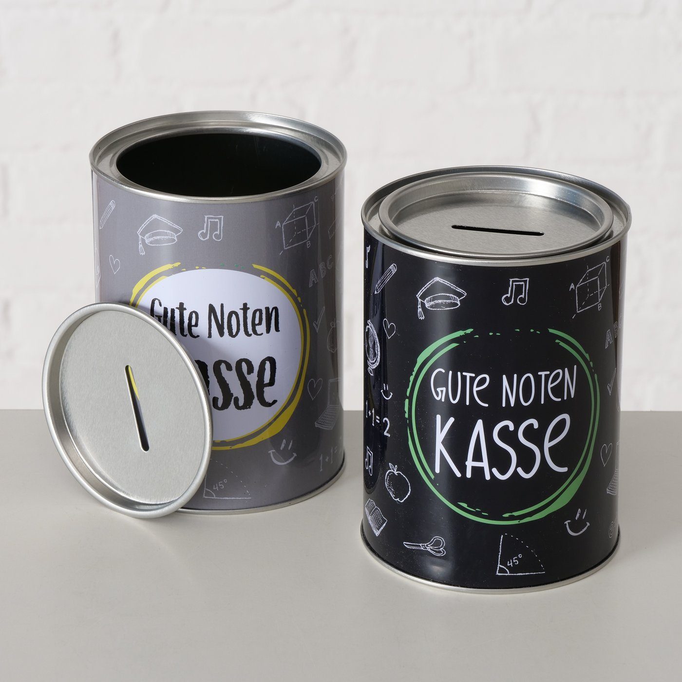 ReWu Spardose Spardose aus Blech mit Deckel zum Abnehmen