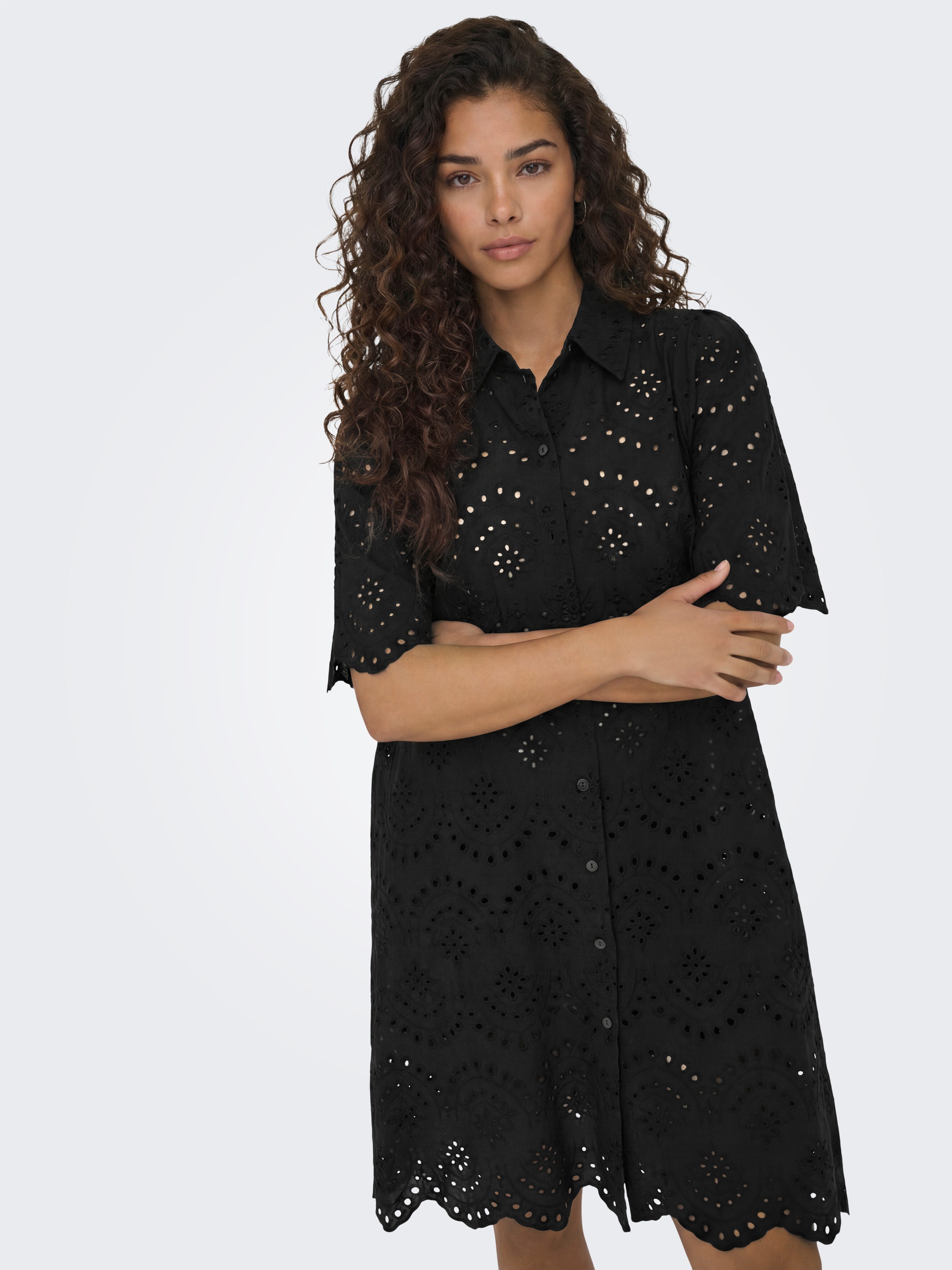 ONLY Spitzenkleid ONLVALAIS S/S DRESS WVN NOOS