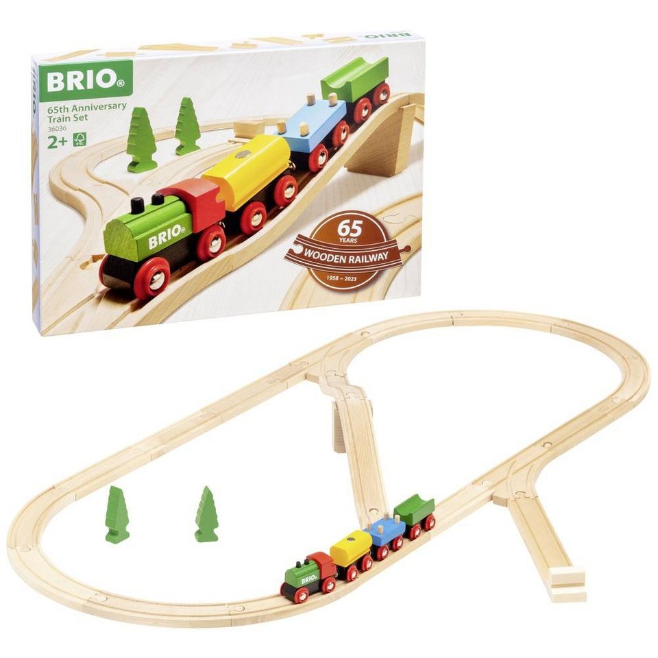 BRIO® Spielzeug-Eisenbahn Holzspielzeug, 65 Jahre Holzeisenbahn ...