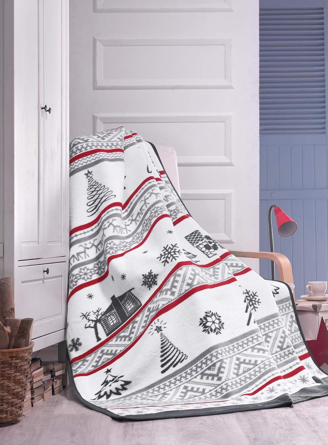 Plaid Plaid Weihnachtsplaid Kuscheldecke 150x200 Weihnachtliche Motiv Fleec günstig online kaufen