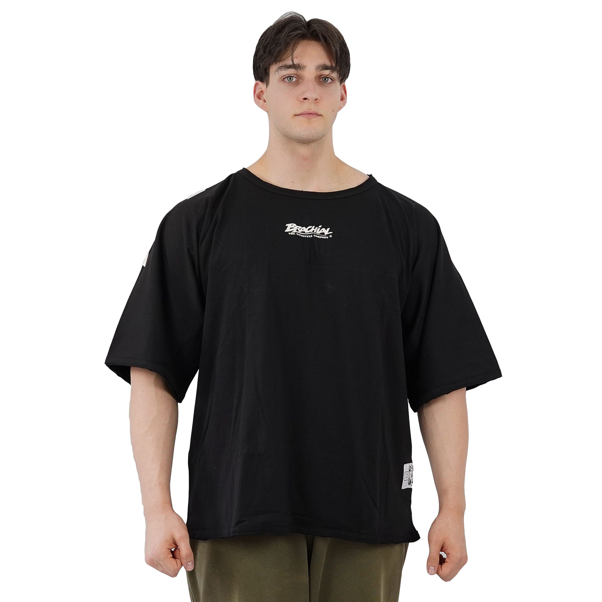 BRACHIAL THE LIFESTYLE COMPANY T-Shirt Brachial T-Shirt "Attack" schwarz/weiss