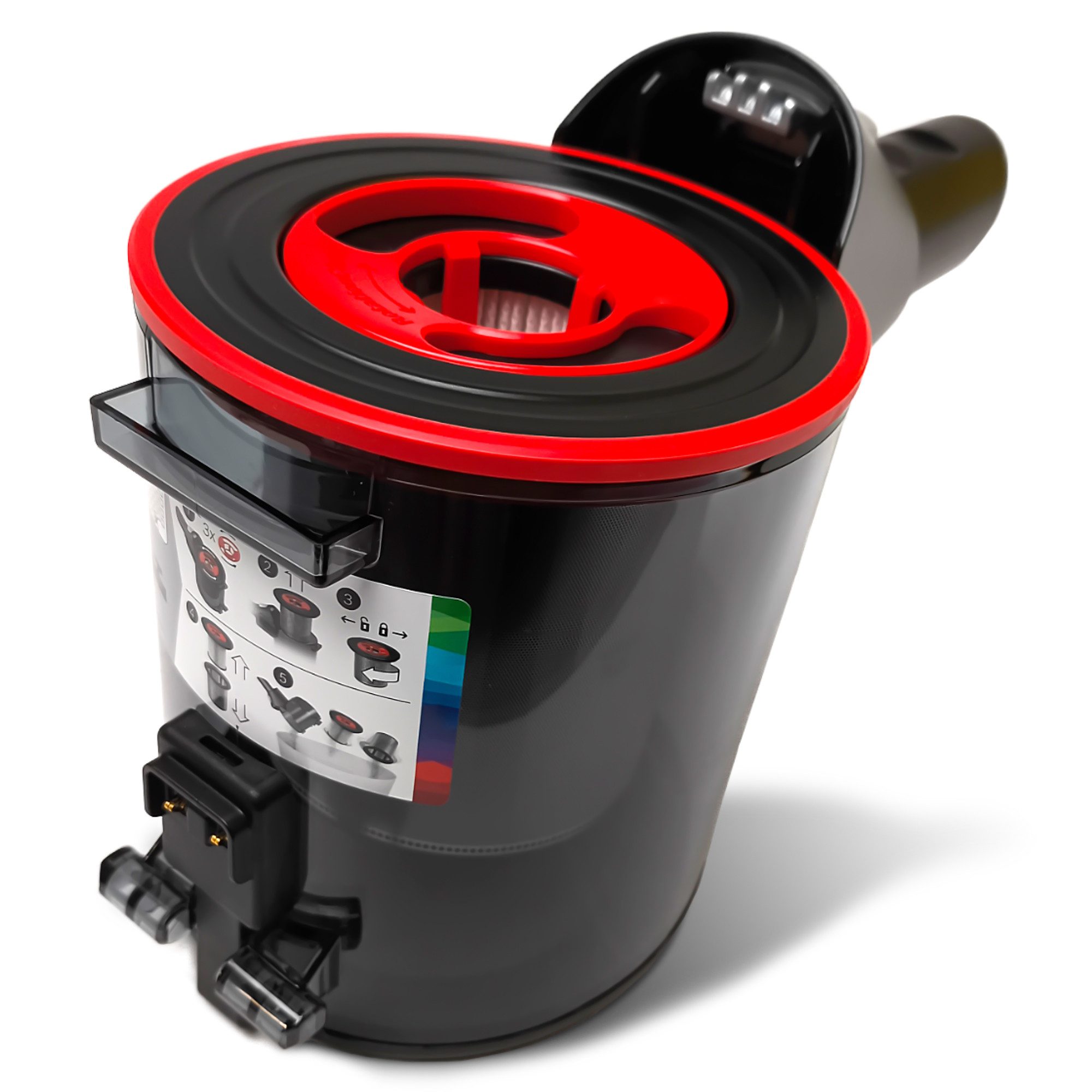 BOSCH Gerätebox Staubbehälter 12040285 mit Filter 12040193, für Stielstaubsauger