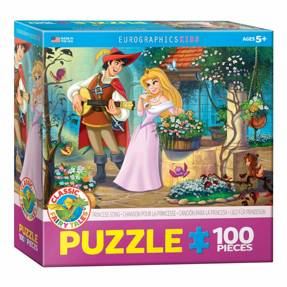 EUROGRAPHICS Puzzle Lied für Prinzessin, 100 Puzzleteile
