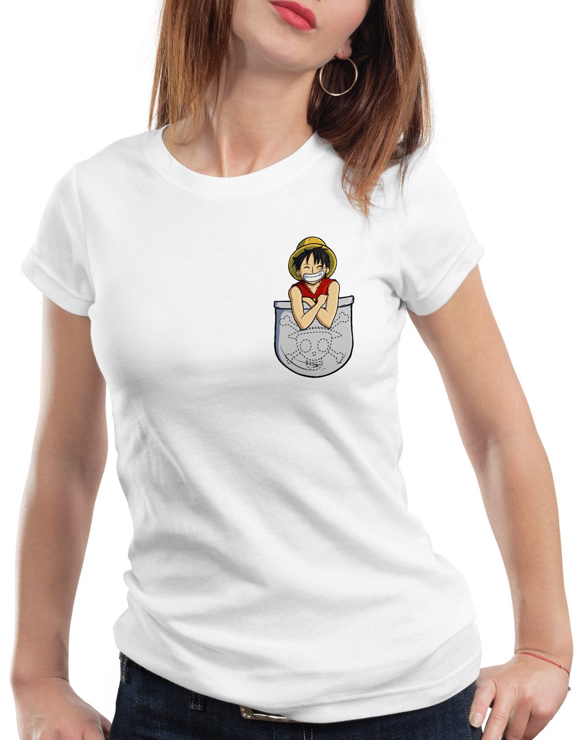 style3 T-Shirt Ruffy Brusttasche one piece günstig online kaufen