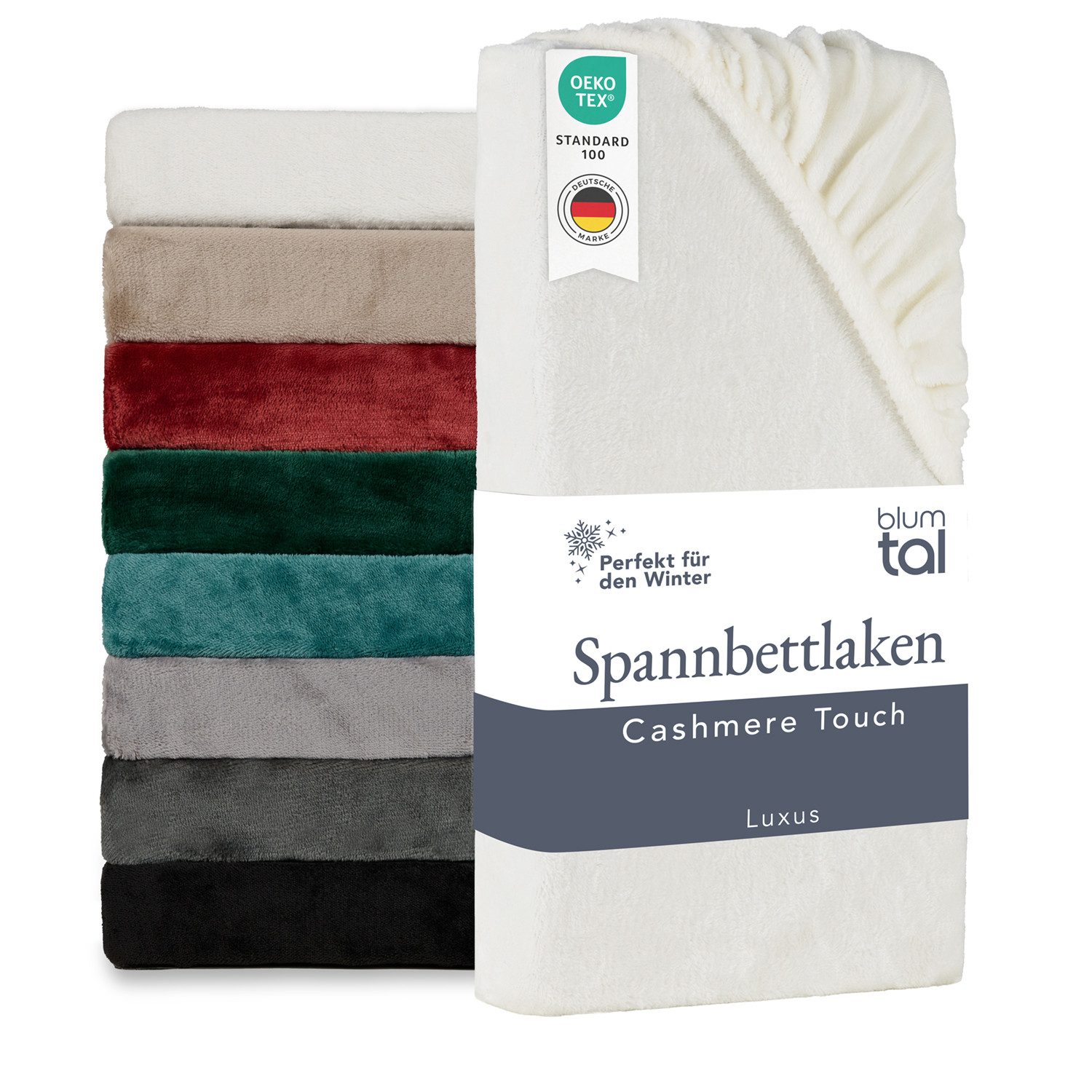Blumtal Spannbettlaken Spannbettlaken Cashmere Touch - Oeko-TEX zert. Bettl günstig online kaufen