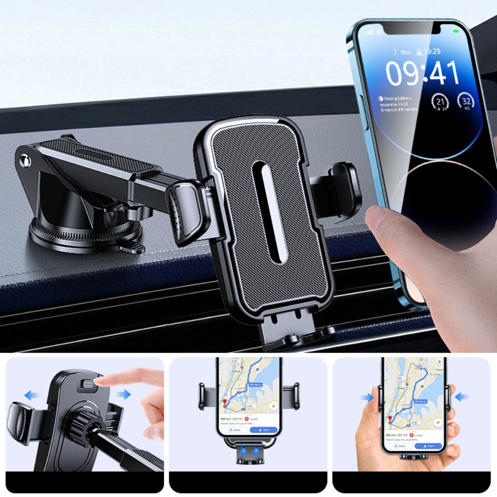 NEXGEN LUXUS HANDY-ZUBEHÖR Smartphone-Halterung Handy-Halterung Autohalter Lüftung Armaturenbrett KFZ Halter