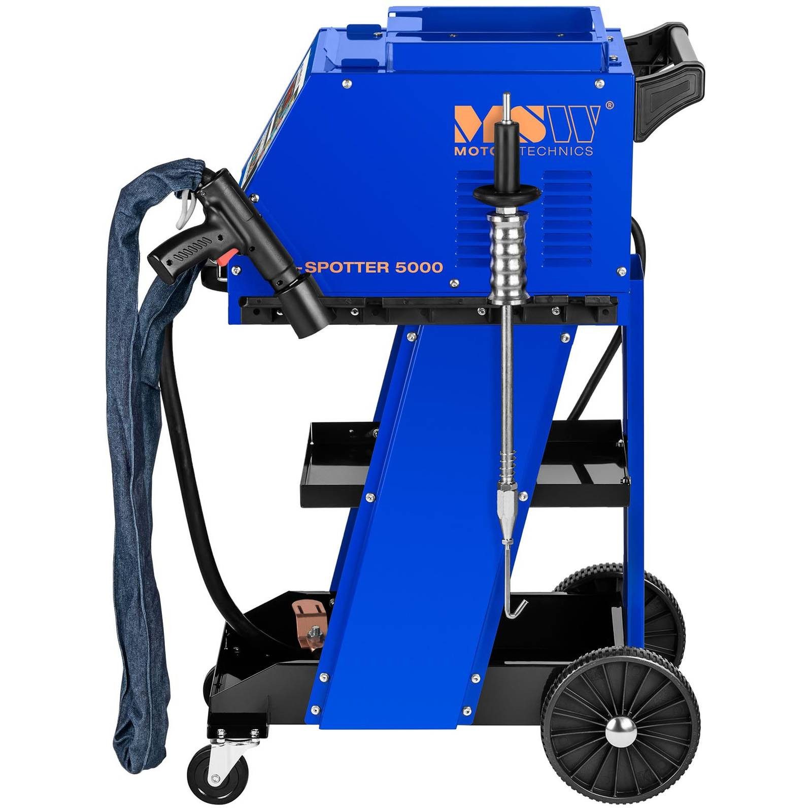 MSW Bördelgerät Ausbeulspotter Spotter Dellenlifter Punktschweißgerät Karosserie 400 V, B: 47 cm, L: 62 cm, 400 V