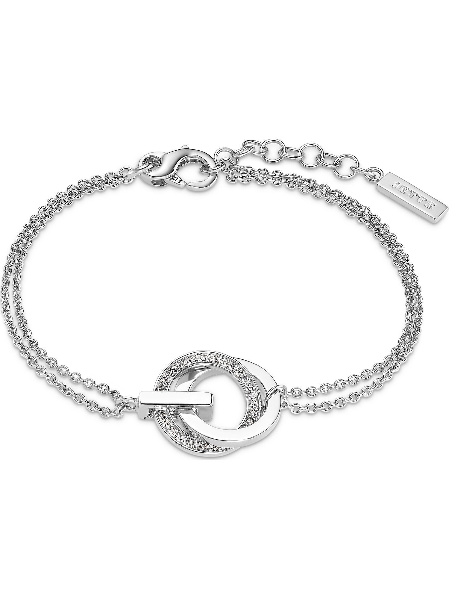 JETTE Armband JETTE Damen-Armband 925er Silber 30 Zirkonia, modern