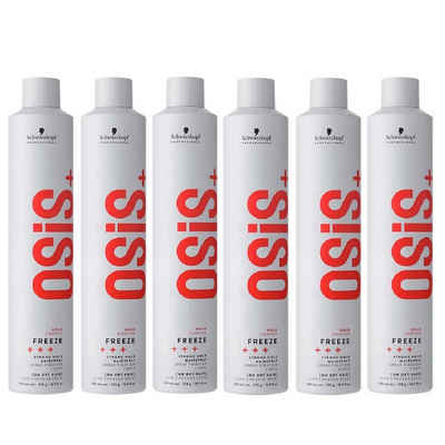 Schwarzkopf Professional Haarpflege-Spray Osis Freeze Strong Hold Hairspray 6x500ml