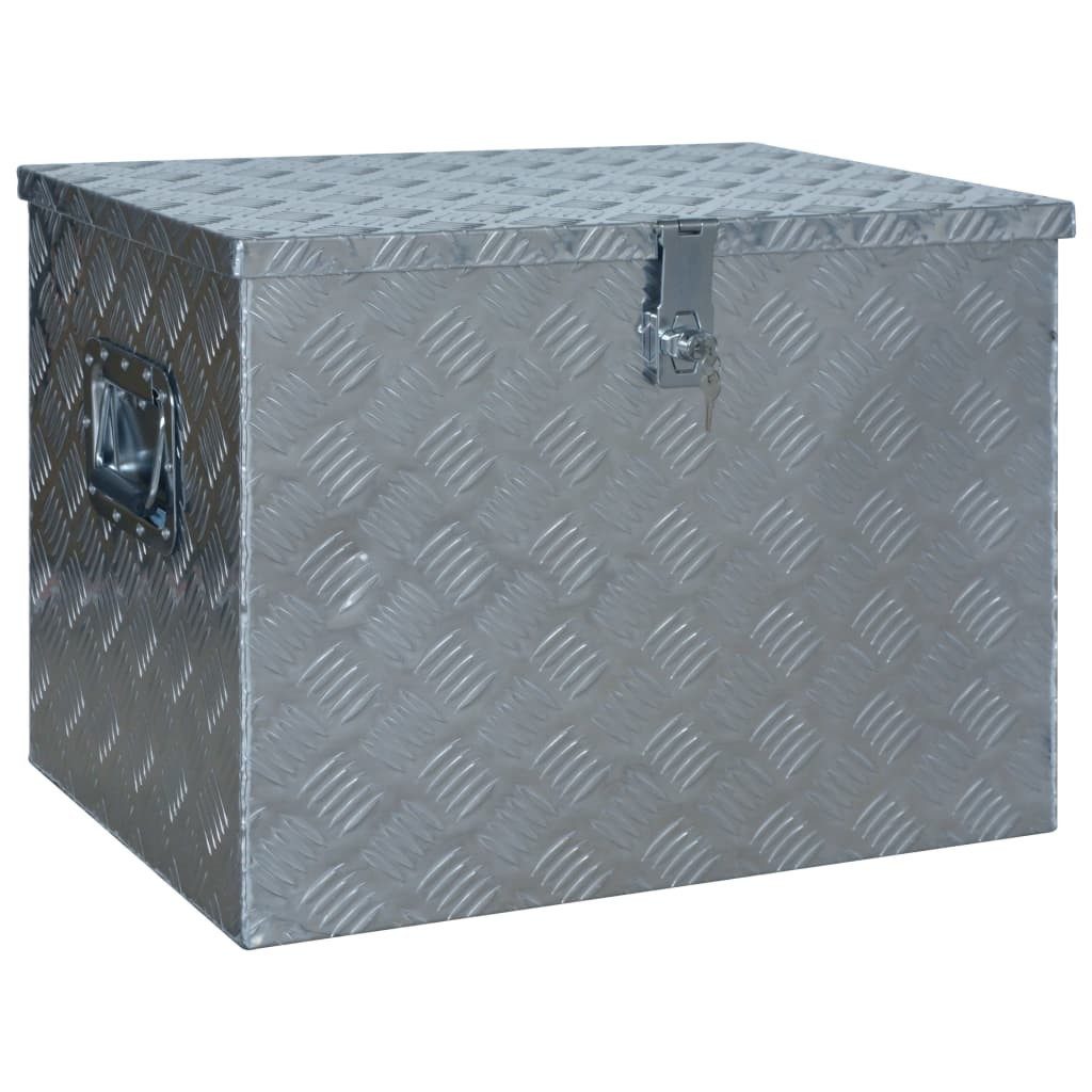 vidaXL Werkzeugbox Aluminiumkiste 610 x 430 x 455 mm Silbern (1 St)