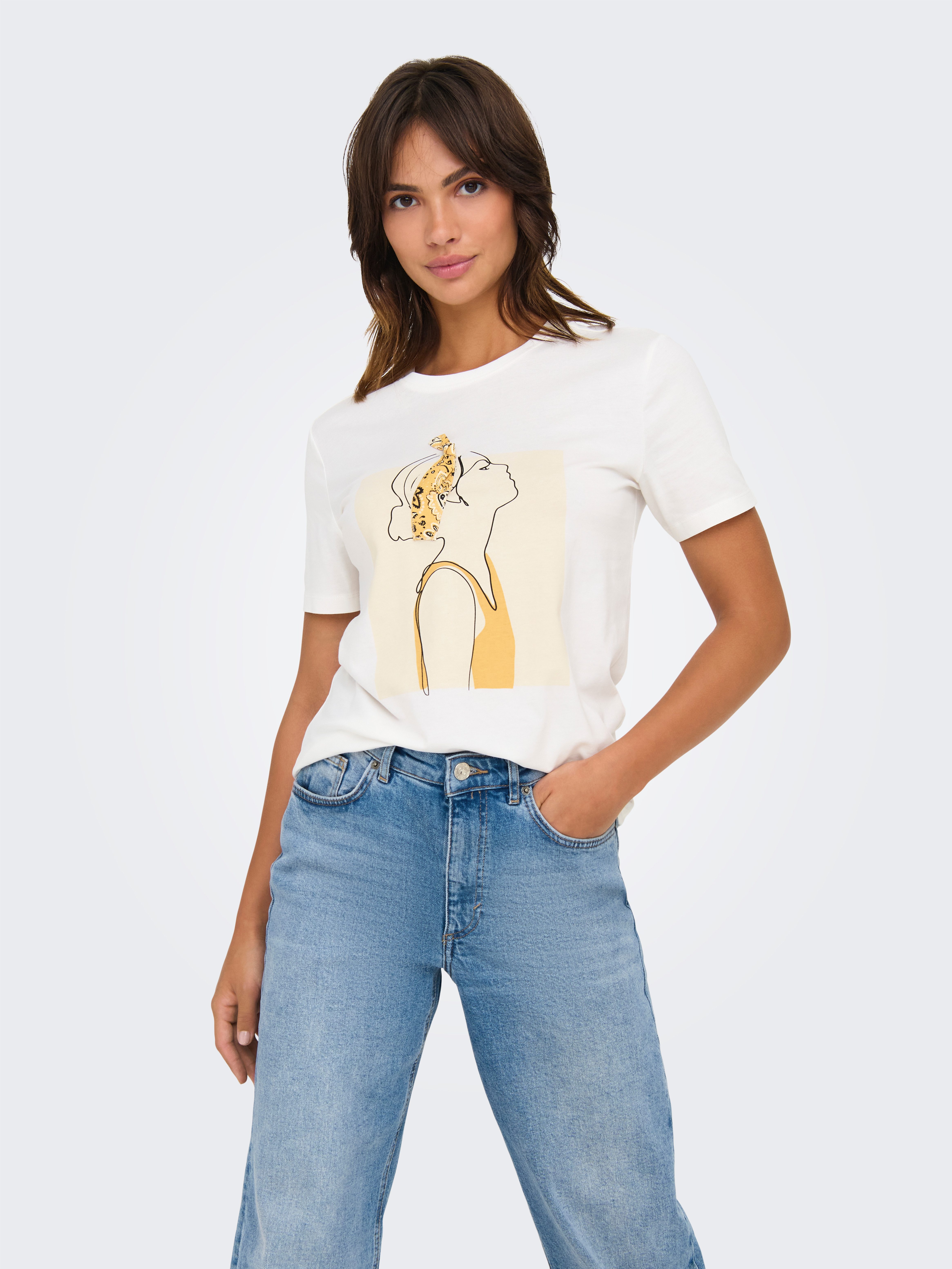 ONLY Kurzarmshirt ONLCLARA S/S TEE CS günstig online kaufen