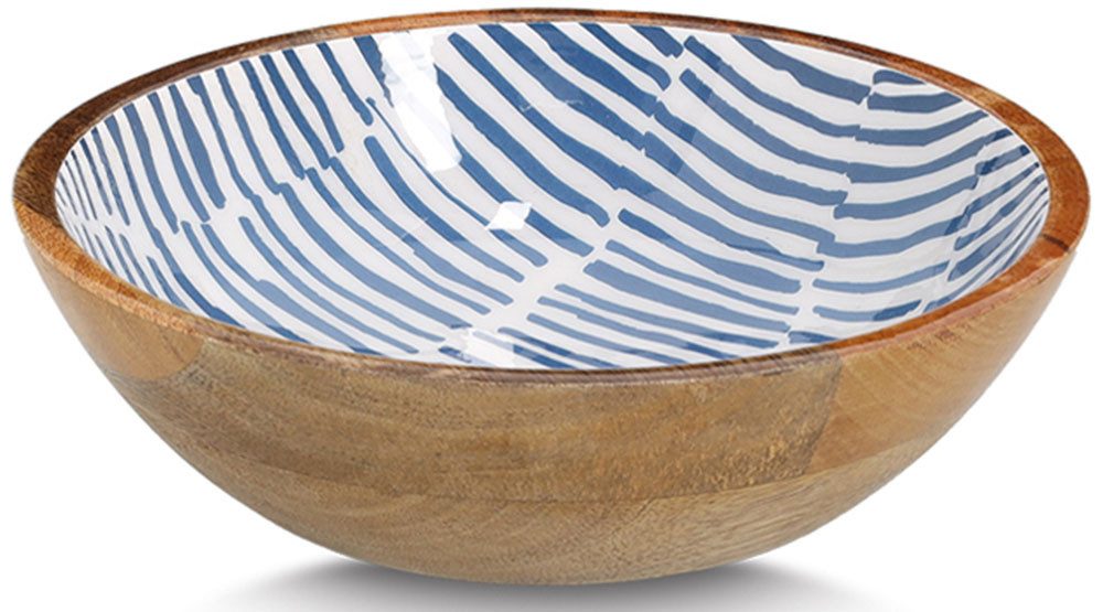 Zeller Present Schale Mangoholz, mit Streifendekor, Massivholz, hochwertiges natürliches Material