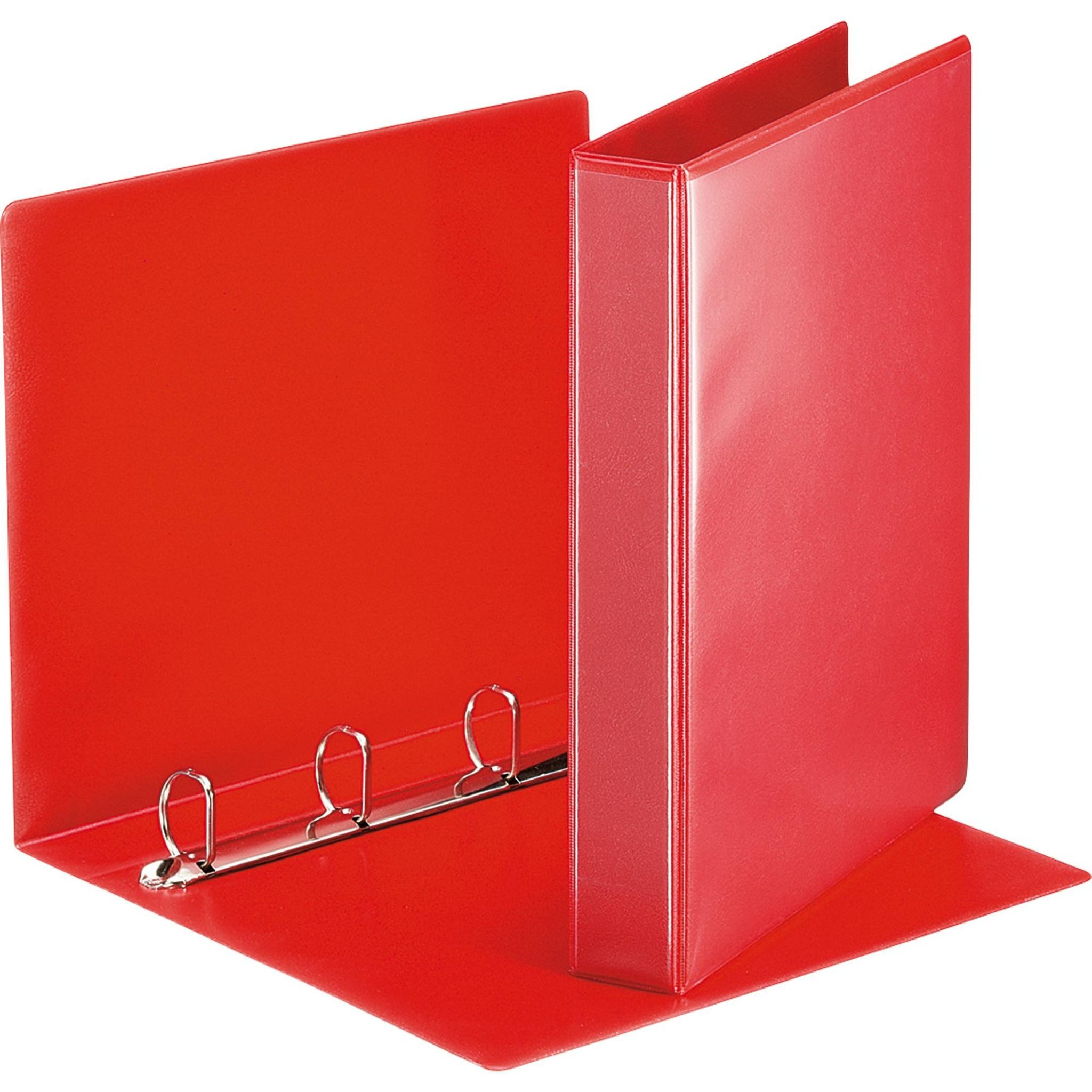 ESSELTE Ringbuchmappe ESSELTE Ringbuch Präsentation mit Taschen A4 PP 4 Ringe 30 mm rot