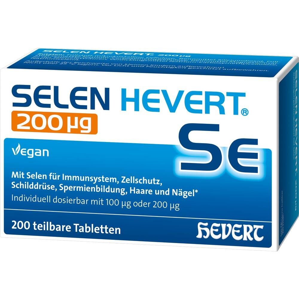 Hevert Arzneimittel SELEN HEVERT 200 μg Tabletten Tabletten, 200 St.