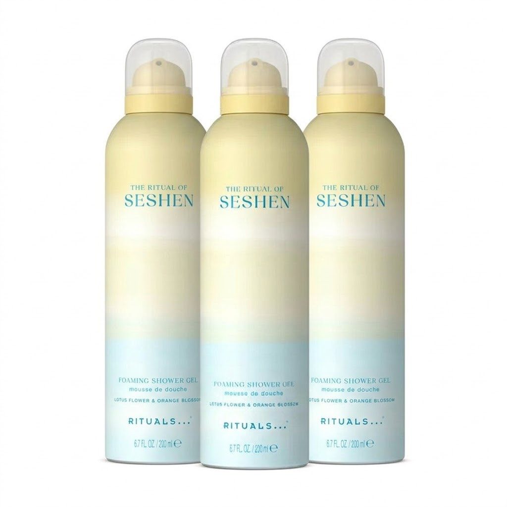 Rituals Duschgel Rituals The Ritual of Seshen Duschschaum 3er Set, 3-tlg., Foaming Shower Gel im 3er Vorteilspack mit frischem Duft