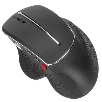 Speedlink LITIKO Ergonomisch Funk Maus Daumen-Scrollrad Mäuse (Ergonomische USB Wireless Mouse für Rechthänder, 1000 - 2400 dpi)
