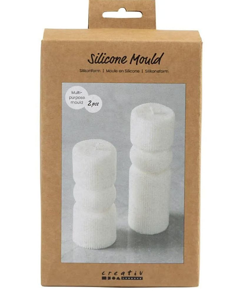 creativ company Kreativset Silikonformen/ Gießformen für Wachs- oder Gießmassen wie Keraflott, (2-tlg)